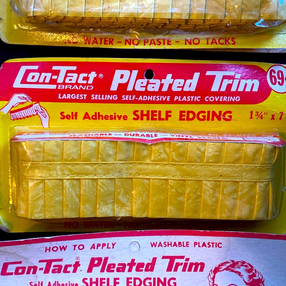 Vintage Con-Tact pleated trim from the 1960’s